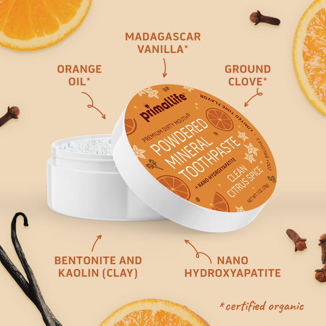 Limited Edition Clean Citrus Spice Toothpowder