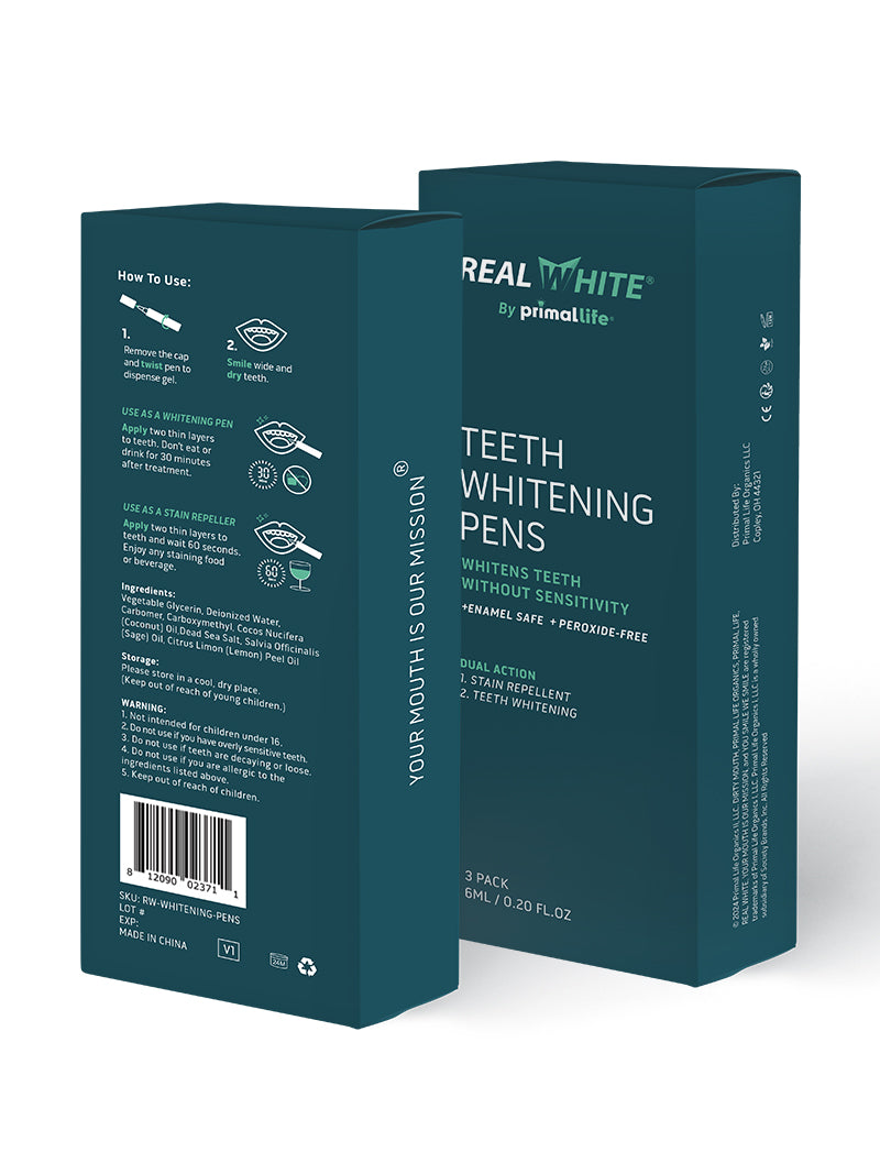 Real White Teeth Whitening Pens