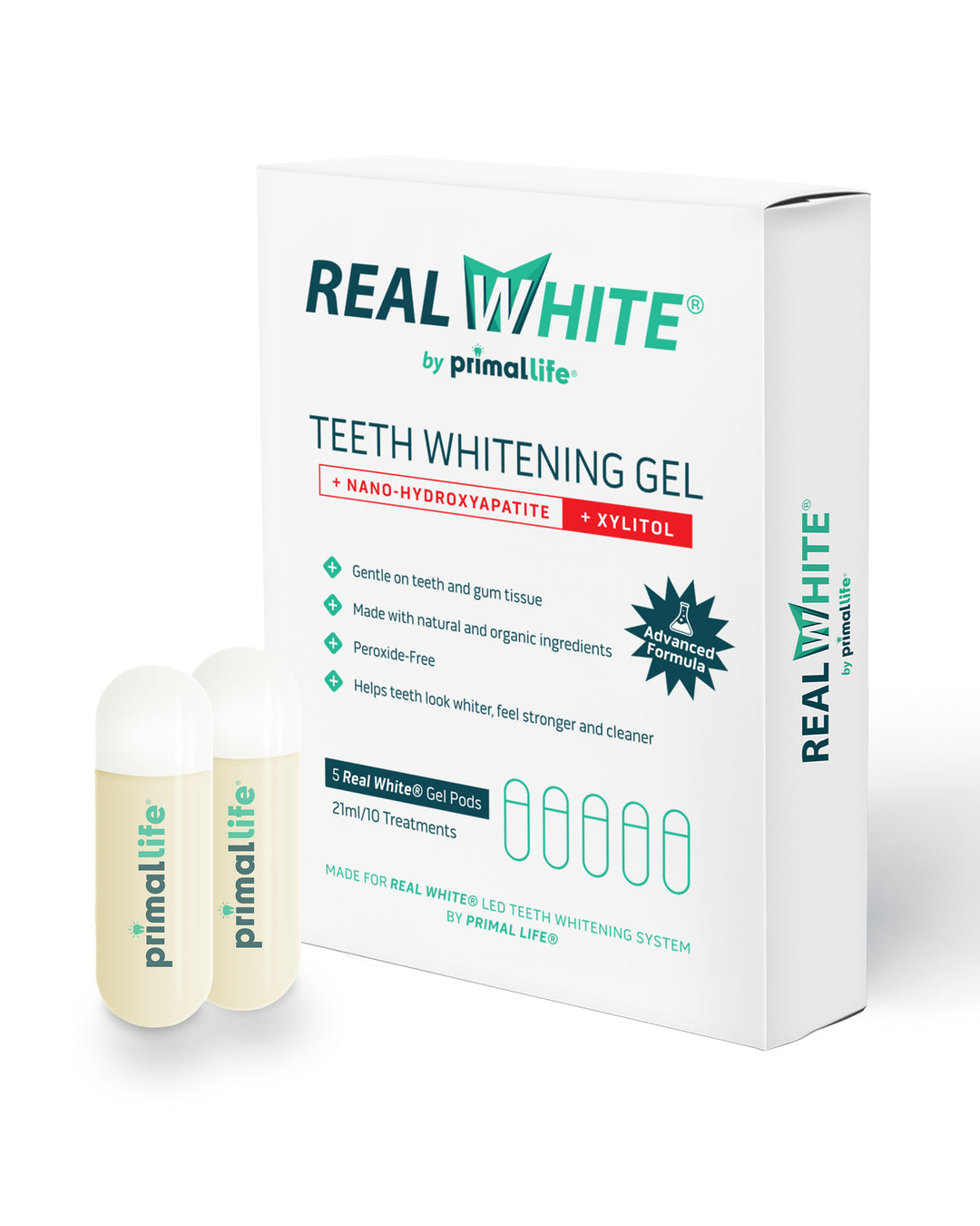 Teeth Whitening Gel Pods- 10 Treatments with Hydroxyapatite